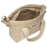 Hindbag Louise Square Bolso bandolera tejido - Beige nude