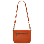 Bolso de hombro Hindbag Margault - Terciopelo Ladrillo Naranja