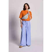Riñonera Hindbag Olivia - Naranja/Azul Rayas