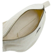 Hindbag Sasha Riñonera Grande - Terciopelo Crema