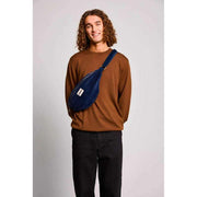 Hindbag Sasha Riñonera Grande - Terciopelo Azul Marino
