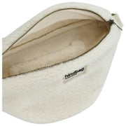 Hindbag Sasha Large Teddy Riñonera - Arctic White