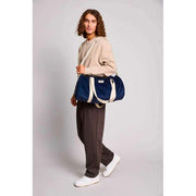 Bolso Hindbag Simon - Terciopelo Azul Marino