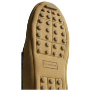 Pantuflas tipo mocasín con cuello de tartán Hunter - Beige natural