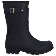Hunter Original Botas cortas con forro de tartán - Negro/Oliva oscuro