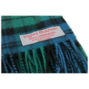 Bufanda de lana de cordero Ingles Buchan Campbell - Azul/Verde/Negro