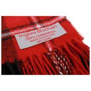 Bufanda de lana de cordero Ingles Buchan Cunningham - Rojo/Negro/Blanco