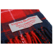 Bufanda Inglesa Buchan Hamilton de lana de cordero - Rojo/Azul/Blanco