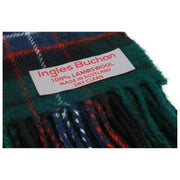 Bufanda de lana de cordero Ingles Buchan Mitchell - Verde/Azul/Rojo
