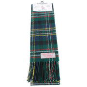Bufanda de lana de cordero verde Ingles Buchan Scott - Verde/Azul/Blanco