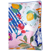 Jessica Russell Flint Amalfi Funda de almohada de seda - Azul/Blanco/Amarillo