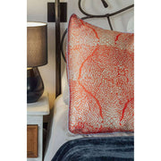 Jessica Russell Flint Funda de almohada de seda coral - Rosa
