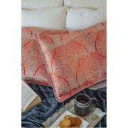Jessica Russell Flint Funda de almohada de seda coral - Rosa
