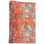 Jessica Russell Flint Golden Goose Funda de almohada de seda - Naranja/Blanco/Azul