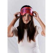 Jessica Russell Flint S para gafas de sol Antifaz de seda - Rosa/Amarillo