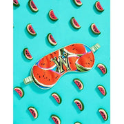 Jessica Russell Flint W for Watermelon Silk Eye Mask - Rojo/Azul
