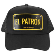 Gorra trucker de aluminio El Patrón de John Hatter - Negro