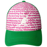 Gorra Trucker con estampado fino de Kangol - Verde