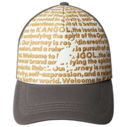 Gorra Trucker con estampado fino de Kangol - Gris