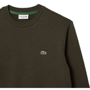 Lacoste Organic Brushed Cotton Sweatshirt - Sapwood Green