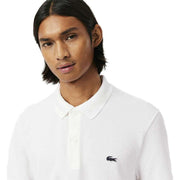 Lacoste Regular Fit Cotton Blend Knit Polo - White