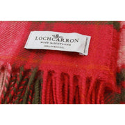 Locharron of Scotland Borders Locharron Caza Manta de Lana de Cordero - Rosa