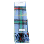 Bufanda de lana de cordero Locharron of Scotland Bowhill Bell of Borders - Azul