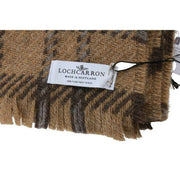 Locharron of Scotland Bracken Lochaber Manta de Lana Británica - Crema Perla/Beige