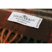 Bufanda de lana de cordero de caza Locharron of Scotland Darwin Chisholm - Marrón