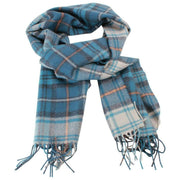 Locharron de Escocia Darwin Gordon Vestido Bufanda de Lana de Cordero - Azul Verde Azulado