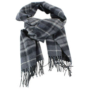 Locharron de Escocia Bufanda de lana de cordero de caza Darwin Macrae - Gris