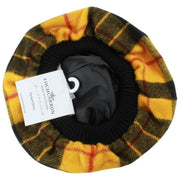 Vestido Locharron of Scotland Macleod Modern Lambswool Tam - Amarillo/Negro