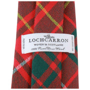 Corbata de tartán moderna Locharron of Scotland Reiver Bruce - Rojo/Verde oscuro