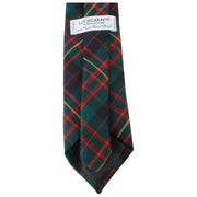 Locharron of Scotland Reiver Cameron of Erracht Corbata de tartán moderna - Verde oscuro/Azul marino/Rojo