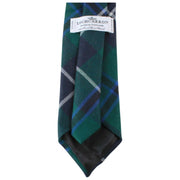 Corbata de tartán moderna Locharron of Scotland Reiver Douglas - Azul marino/Verde oscuro