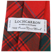 Corbata de tartán Locharron of Scotland Reiver Grant Clan - Rojo/Verde
