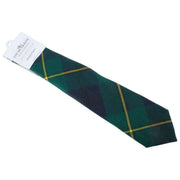 Corbata de tartán moderna Reiver Johnstone de Locharron of Scotland - Verde oscuro/azul marino