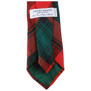 Locharron of Scotland Reiver Kerr Corbata de tartán moderna - Rojo/Verde