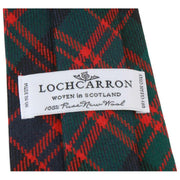 Corbata de tartán moderna del clan Locharron of Scotland Reiver MacArthur - Verde oscuro/azul marino/rojo