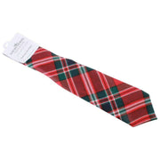 Locharron of Scotland Reiver MacFarlane Corbata de tartán moderna - Rojo/Verde/Blanco