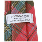 Locharron of Scotland Reiver MacLean of Duart Corbata de tartán desgastada - Rosa Rosa/Verde