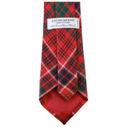 Locharron of Scotland Reiver MacRae Corbata de tartán moderna - Rojo/Verde