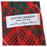 Locharron of Scotland Reiver MacRae Corbata de tartán moderna - Rojo/Verde