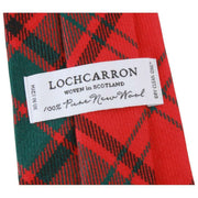 Locharron of Scotland Reiver Maxwell Corbata de tartán moderna - Rojo/Verde