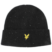 Set de regalo de bufanda y gorro Donegal de Lyle & Scott - Negro azabache