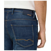 Vaqueros MAC Jeans Arne Pipe Hemp Denim - Azul oscuro lavado 3D