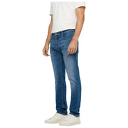 Vaqueros MAC Jeans Arne Pipe Hemp Denim - Azul Medio Auténtico
