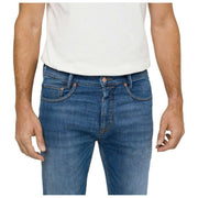 Vaqueros MAC Jeans Arne Pipe Hemp Denim - Azul Medio Auténtico