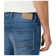 Vaqueros MAC Jeans Arne Pipe Hemp Denim - Azul Medio Auténtico