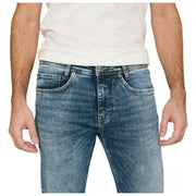 MAC Jeans Arne Vaqueros de mezclilla reciclados - Azul medio Auténtico usado
